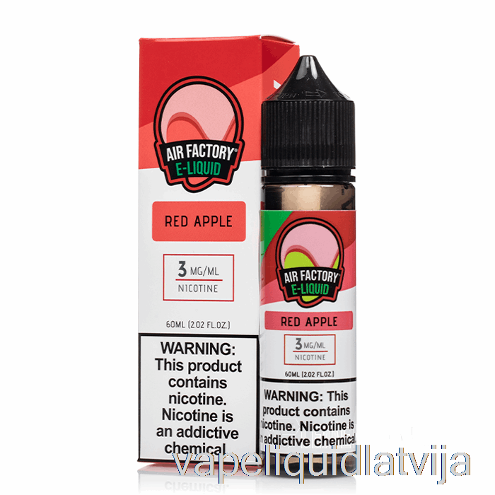 Sarkanais ābols - Gaisa Fabrika - 60ml 0mg Vape šķidrums